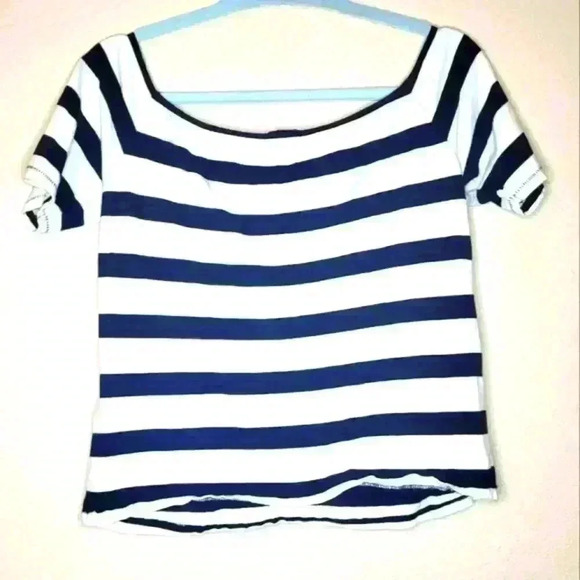 Splendid Off Shoulder Tee Nautical Classic Large - Picture 4 of 7